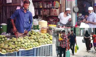 প্রশাসনের আড়াল হলেই মুখের মাস্ক চলে যায় থুতনিতে